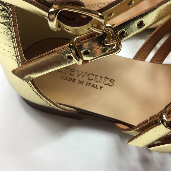 🆕 Crewcuts Gold Gladiator Sandals - Picture 7 of 8